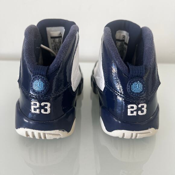 Nike Air Jordan 9 Retro Blue White #23 Youth 9C 401812-145 - Picture 5 of 8